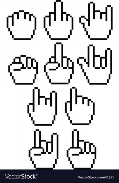 Рисование по клеточкам руки