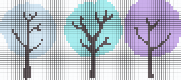 Дерево по клеточкам