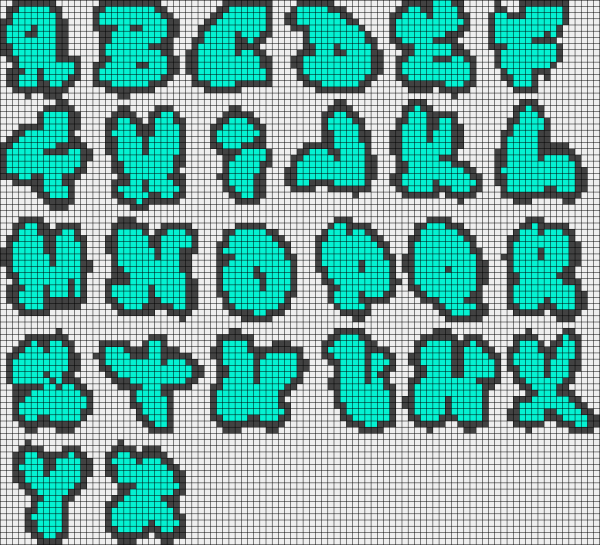 Граффити по клеточкам