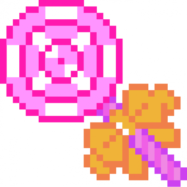 Конфеты по клеточкам в тетради