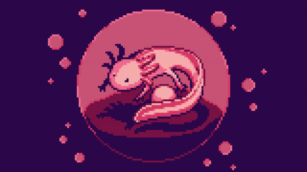 Аксолотль пиксель