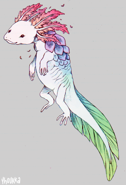 Аксолотль пиксель