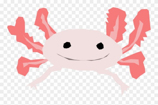 Аксолотль по клеточкам