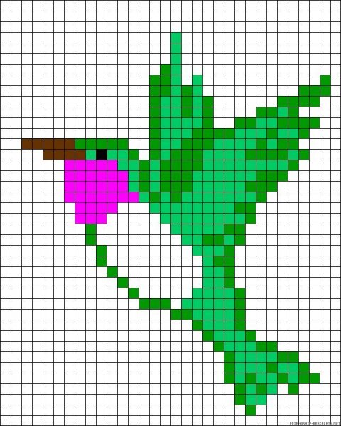 Рисунки по клеточкам лёгкие и красивые