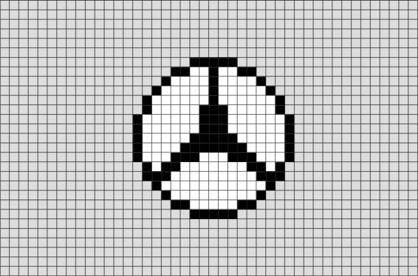 Рисунки по клеточкам марки машин