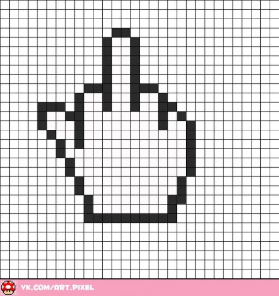 Рисунки по клеточкам черные маленькие