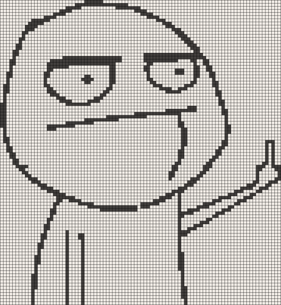 Рисунки по клеточкам мемы