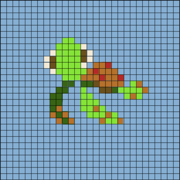 Рисование по клеточкам для детей черепа