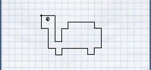 Рисование по клеточкам в тетради простым карандашом