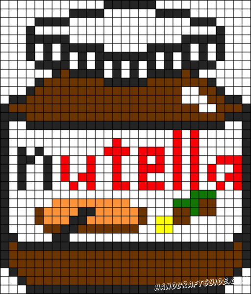 Рисование по клеточкам в тетради еда