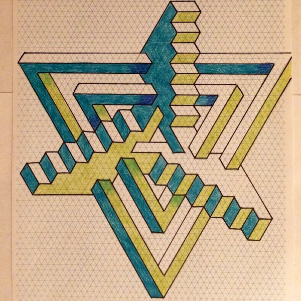 Геометрические иллюзии по клеткам