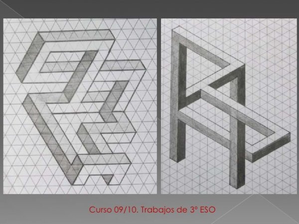 Иллюзия на бумаге в клетку