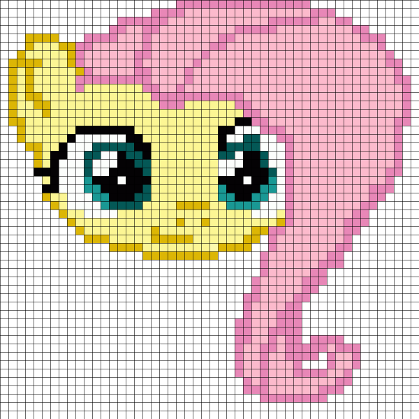 Рисование по клеточкам в тетради пони