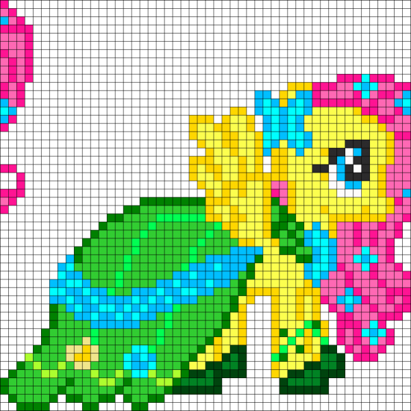 Схема для термомозайки пони