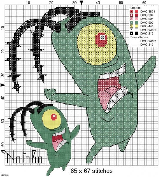 Планктон вышить