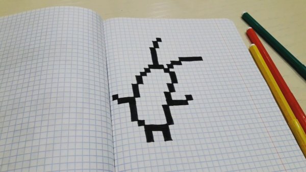 Срисовки планктон по клеточкам