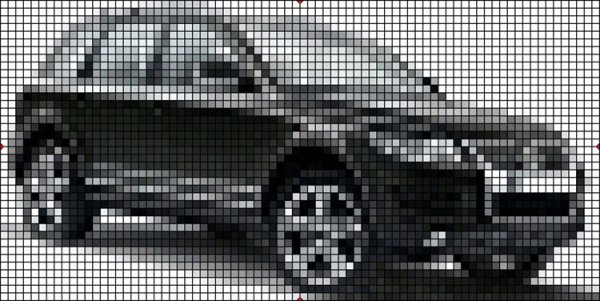 Рисунки по клеточкам машины