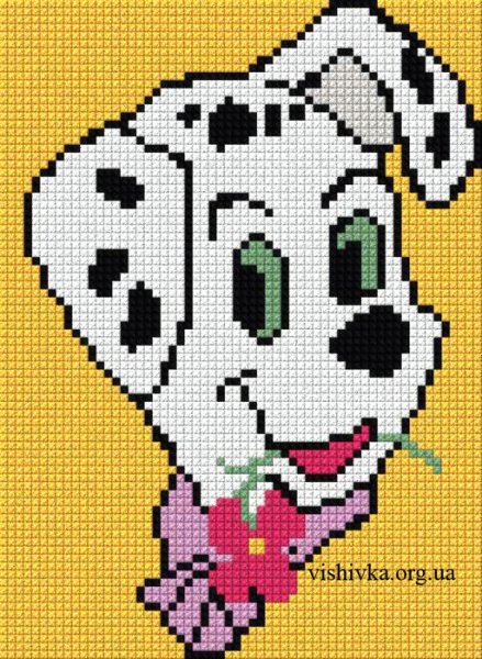 Жаккард для кофты Далматинцы