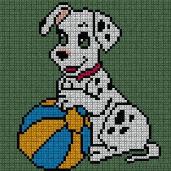 Жаккард щенок далматинец