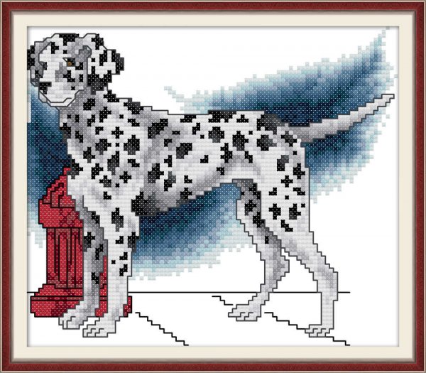 Схемы вышивания далматинцев