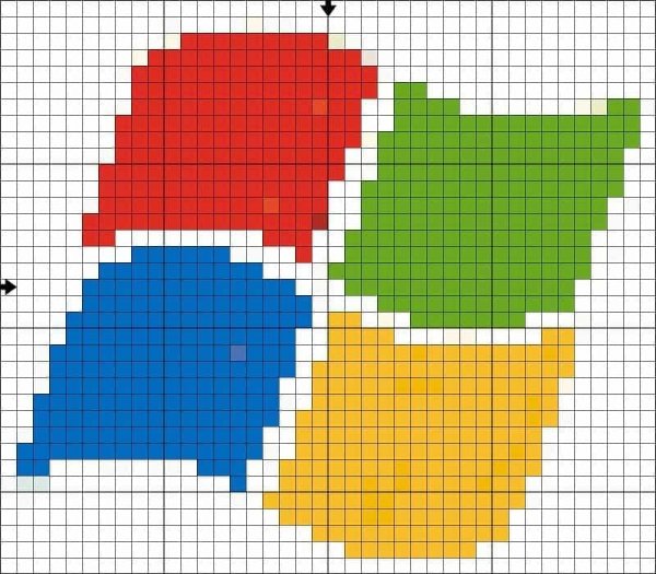 Логотипы по клеточкам