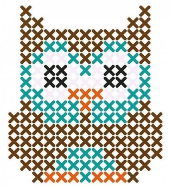 Рисунки по клеточкам крестиком