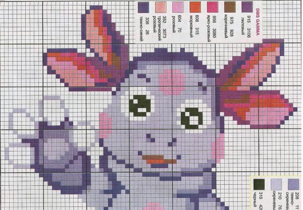 Рисунки для вышивки крестом схемы