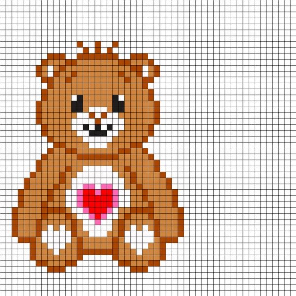 Вышивание крестом Медвежонок