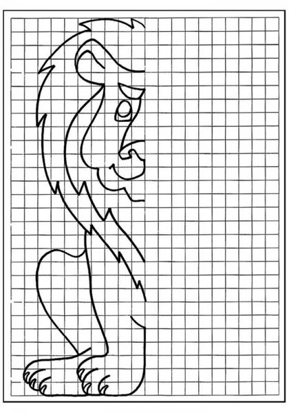 Раскраски в клеточку