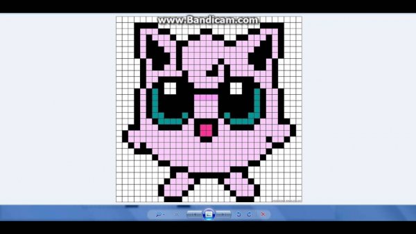 Рисунки по клеточкам лёгкие животные маленькие Пикачу