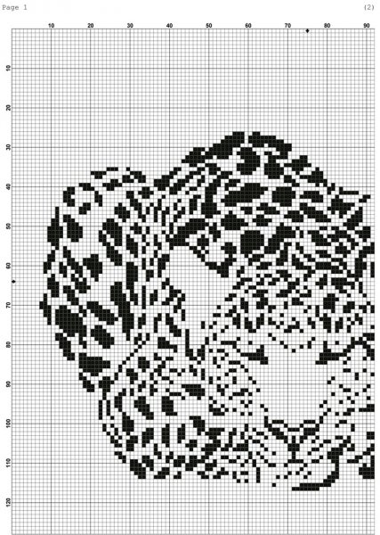 Схемы для вышивания черно белые