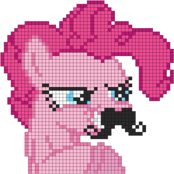 Рисунки по клеточкам пони