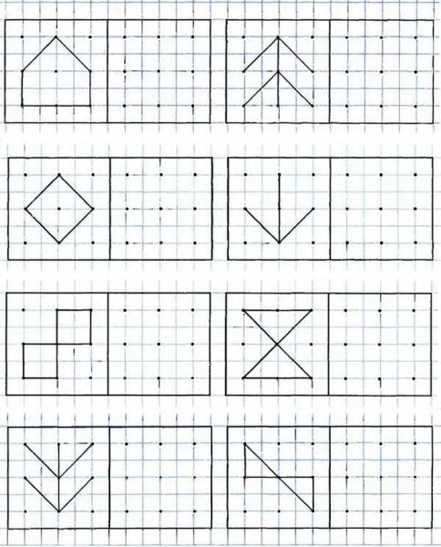 Задания в клеточку для дошкольников