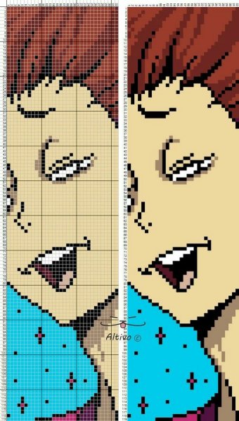 Схема вышивки аниме волейбол