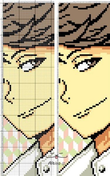 Аниме волейбол по клеточкам