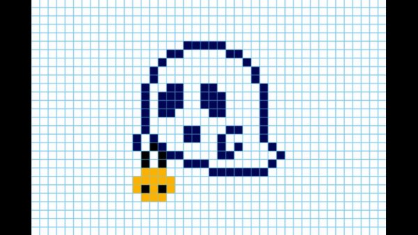 Призрак по клеткам