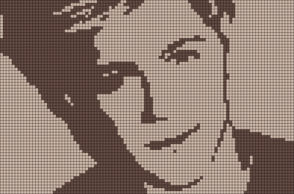 Портреты по клеточкам в тетради