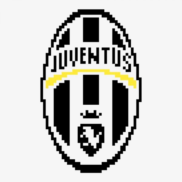 Ювентус по клеточкам в тетради