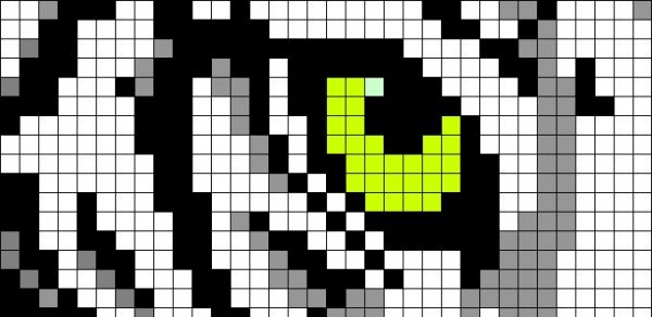 Схема фенечки по клеточкам