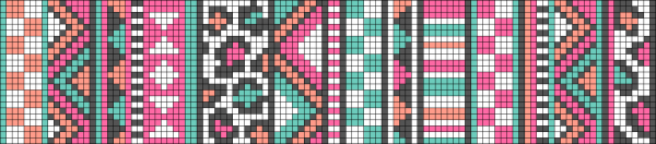 Двухцветные фенечки прямым плетением