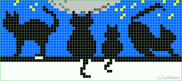 Схемы фенечек прямым плетением