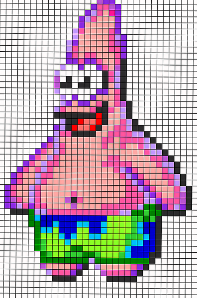 Патрик по клеткам