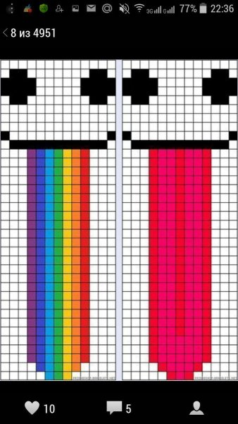 Рисунки по клеточкам