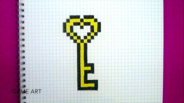 Рисунки по клеточкам маленькие для блокнота и лёгкие