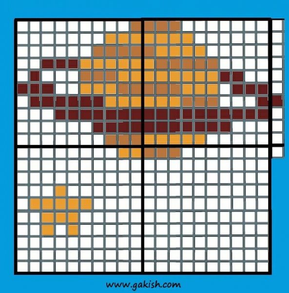 Рисование по клеточкам планеты