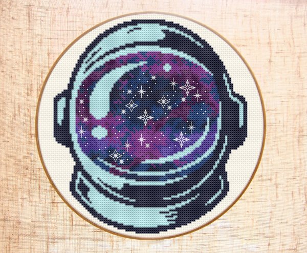 Вышивка крестиком космос