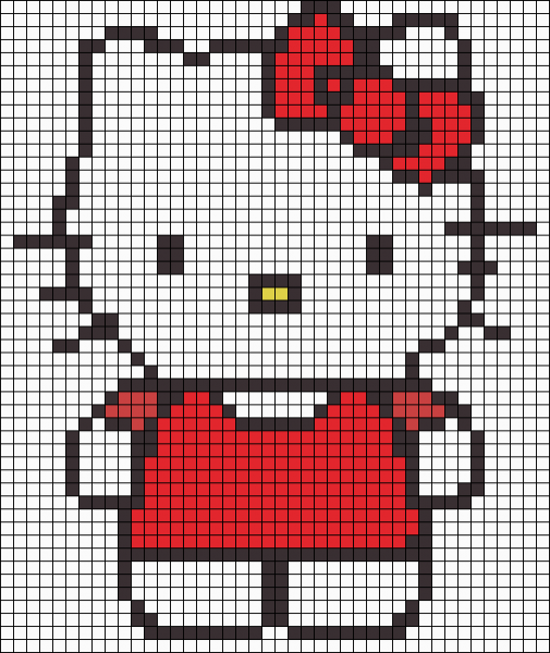 Легкая вышивка крестиком Хелло Китти