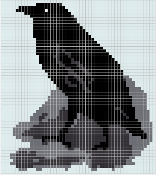 Вышивка ворон