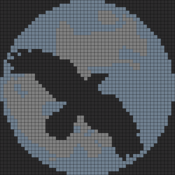 Ворона по пикселям