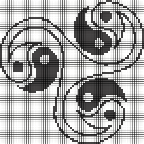 Узоры по клеточкам сложные